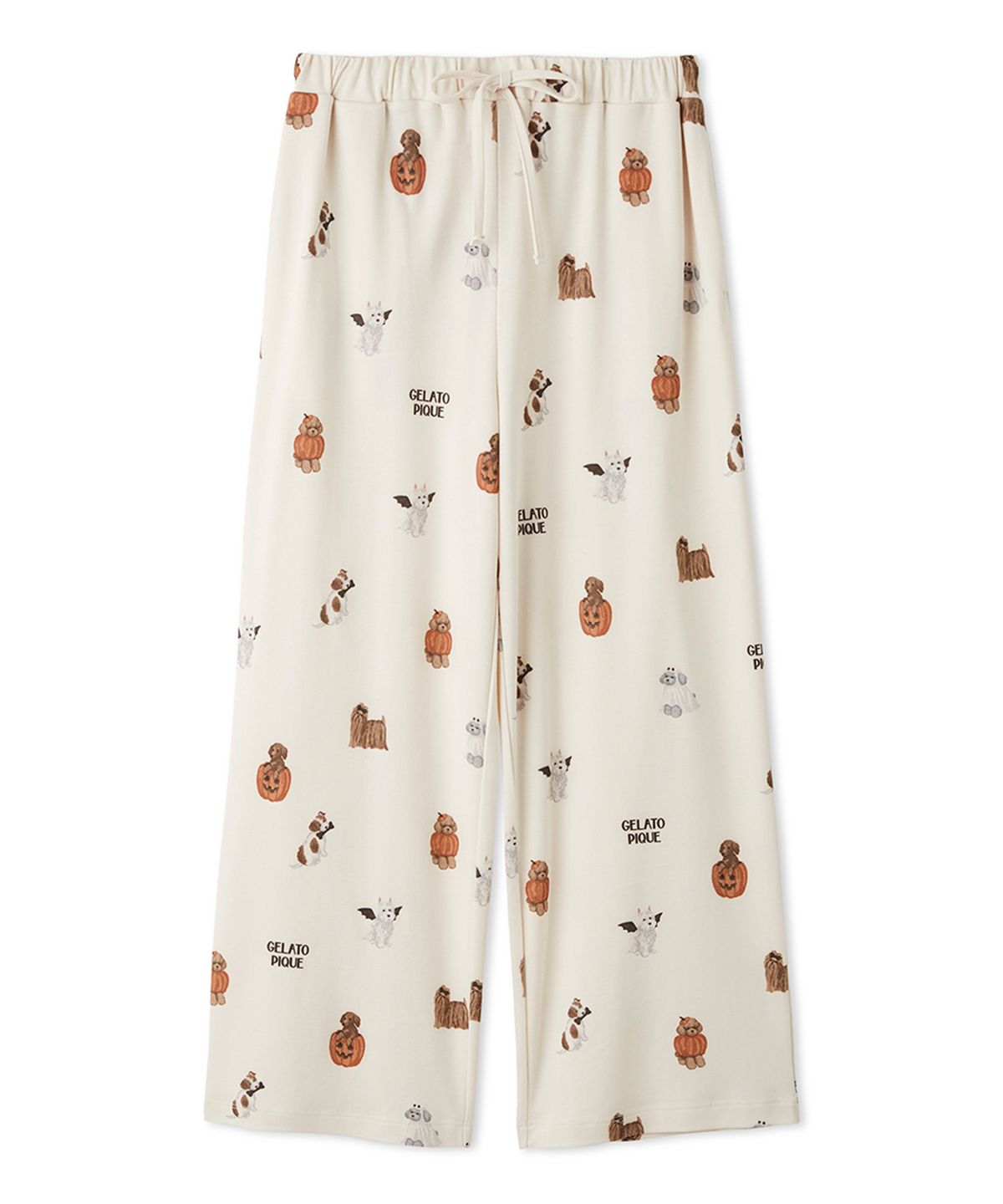 젤라또 피케(GELATO PIQUE) [HALLOWEEN] DOGS 패턴 롱 팬츠 PWCP264329