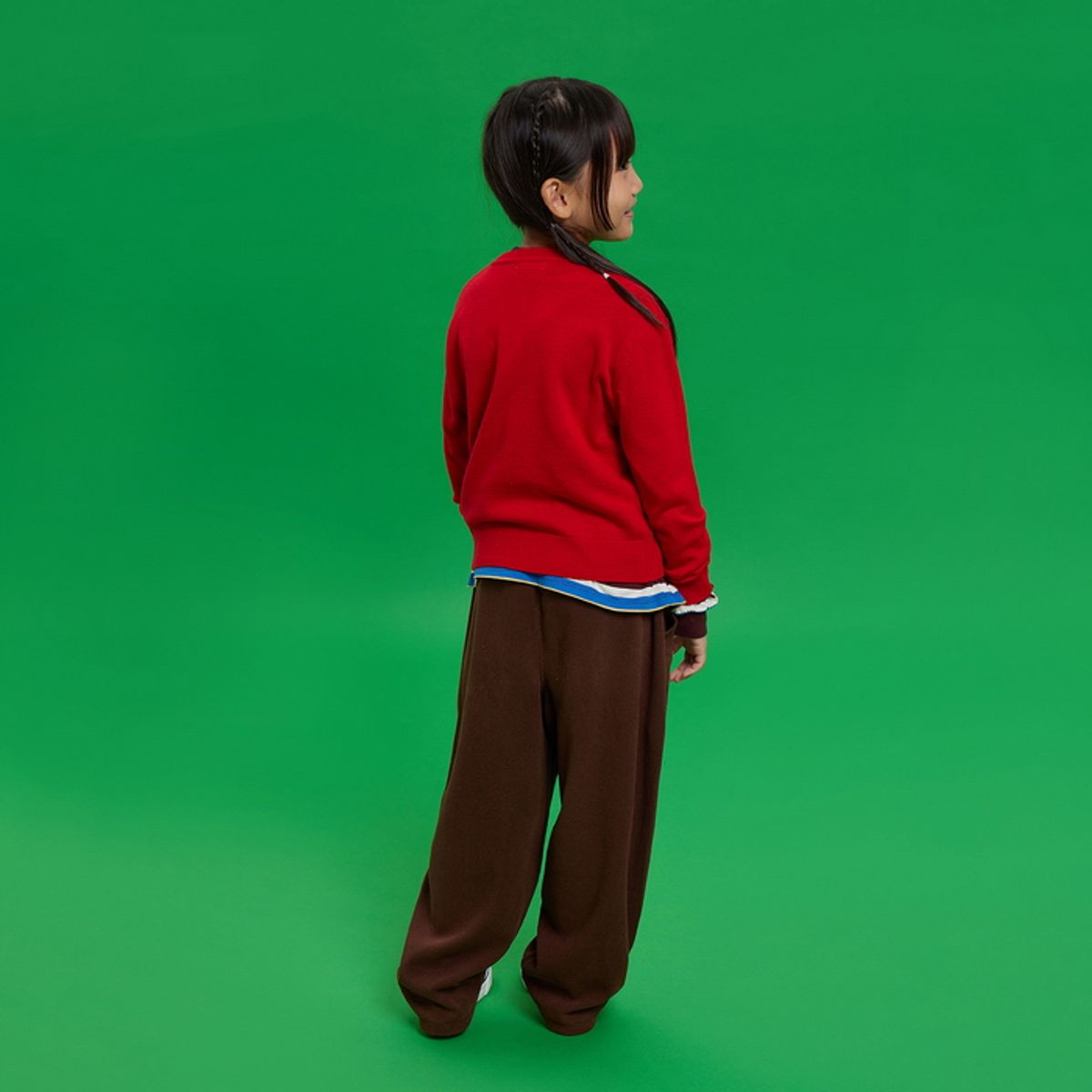 베네통키즈(BENETTONKIDS) [파밀리아] 라운드넥 가디건_QAKCG3661RD