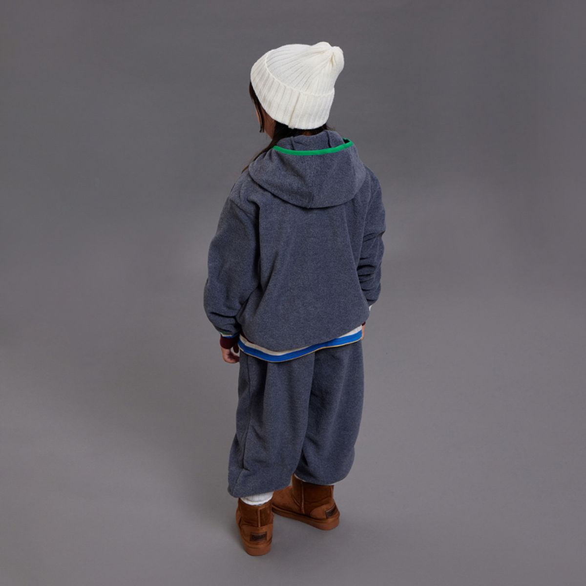 베네통키즈(BENETTONKIDS) [파밀리아] 스트릿 플리스 후디_QAMTG1661CG