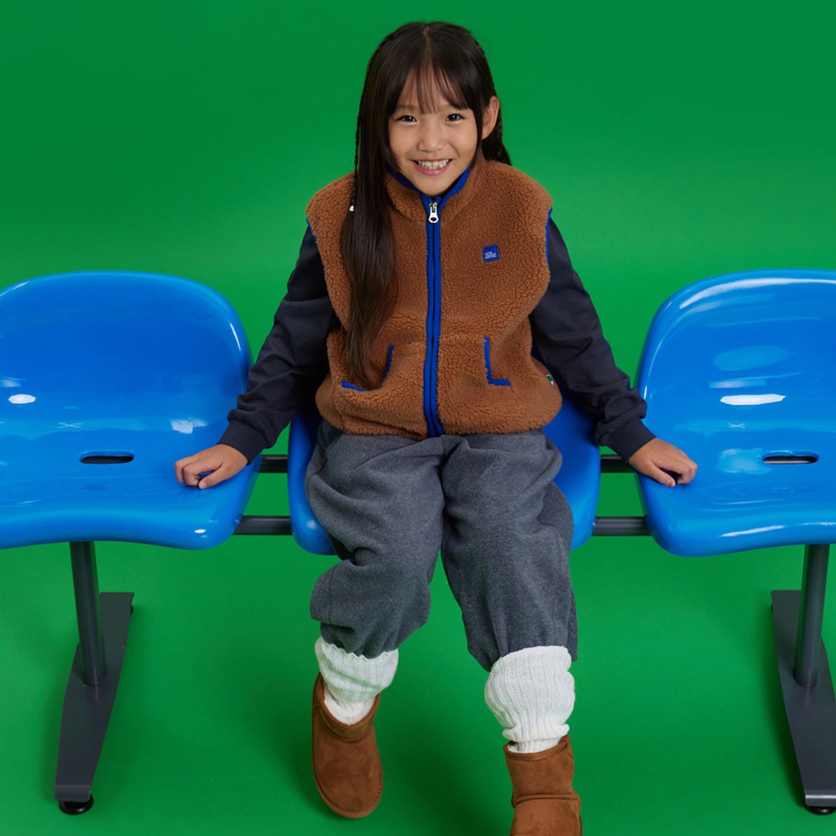 베네통키즈(BENETTONKIDS) [파밀리아] 플리스 베스트_QAVTG1661BR