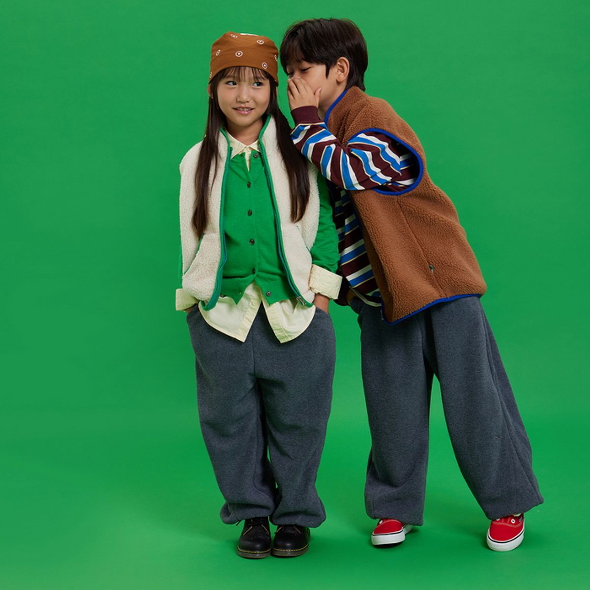 베네통키즈(BENETTONKIDS) [파밀리아] 플리스 베스트_QAVTG1661BR