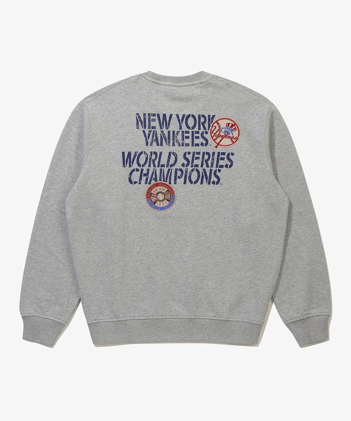 뉴에라(NEW ERA) MLB 쿠퍼스타운 뉴욕 양키스 월드 시리즈 맨투맨 헤더 그레이 15357971