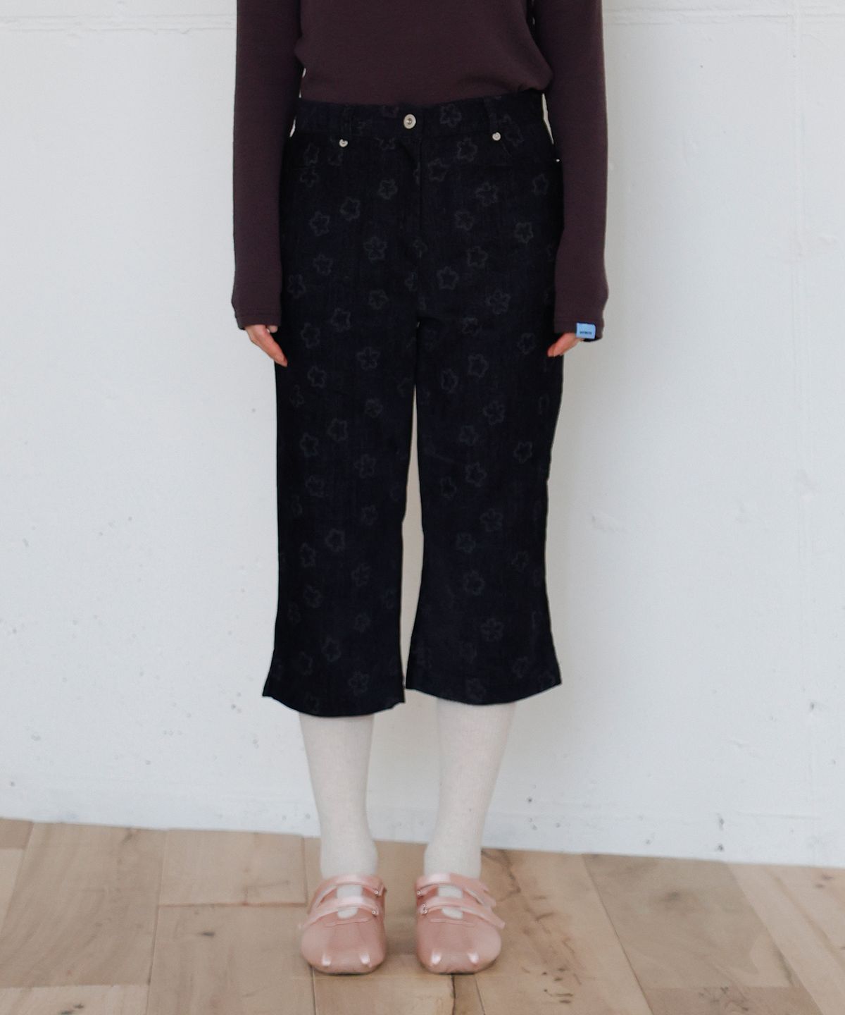 소르디(SORDI) Powder Capri Pants_indigo