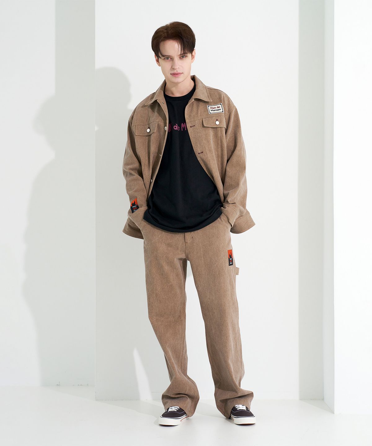 플랑 드 마룬(PLAN DE MAROON) PIGMENT JACKET_BROWN
