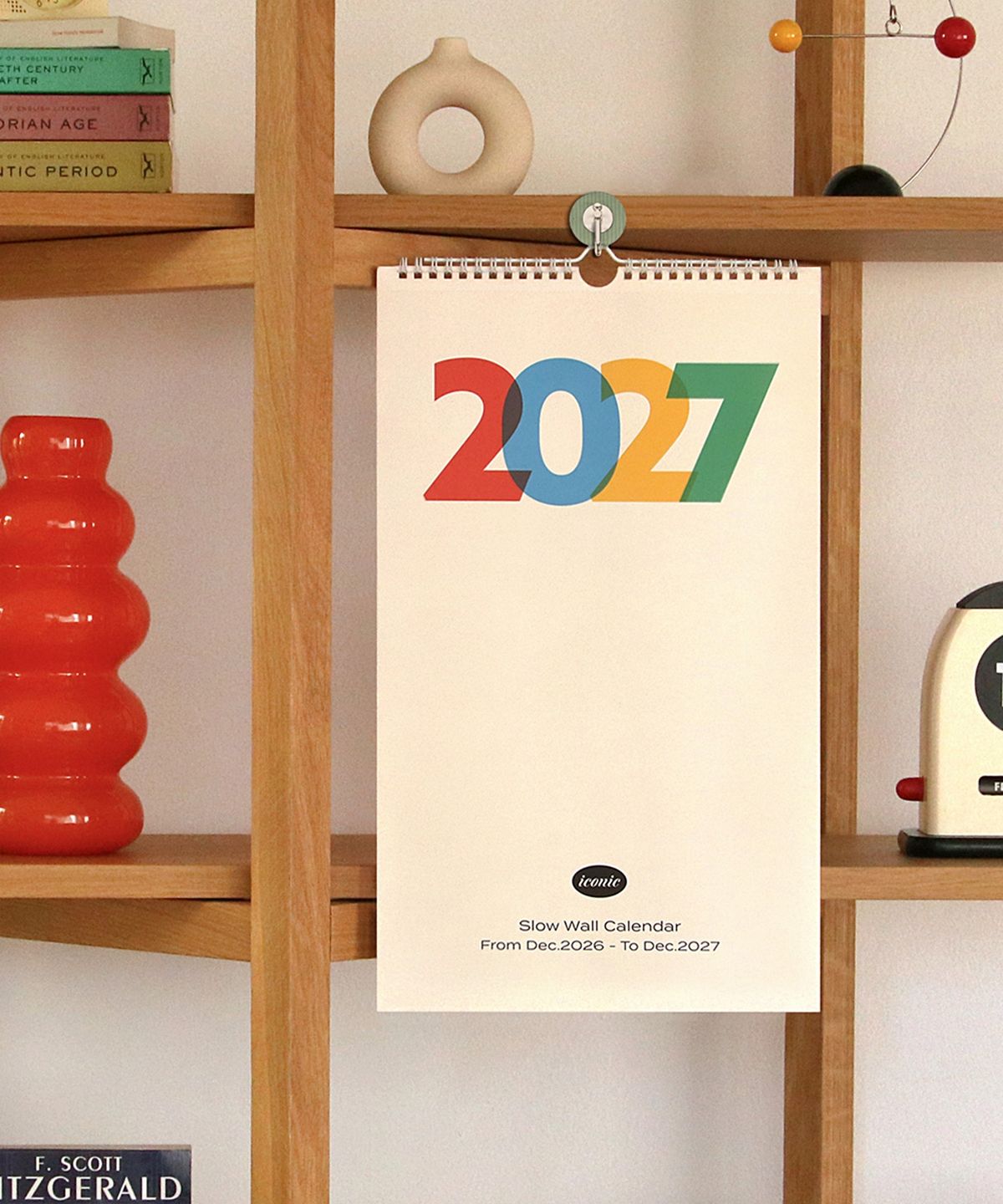 아이코닉(ICONIC) 2027 슬로우 벽걸이달력 월 캘린더