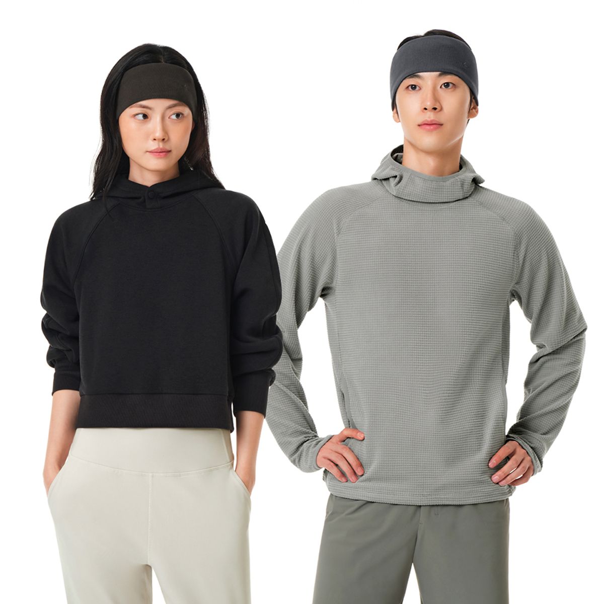 안다르(ANDAR) 퍼포먼스 플리스 리브드 헤드밴드
