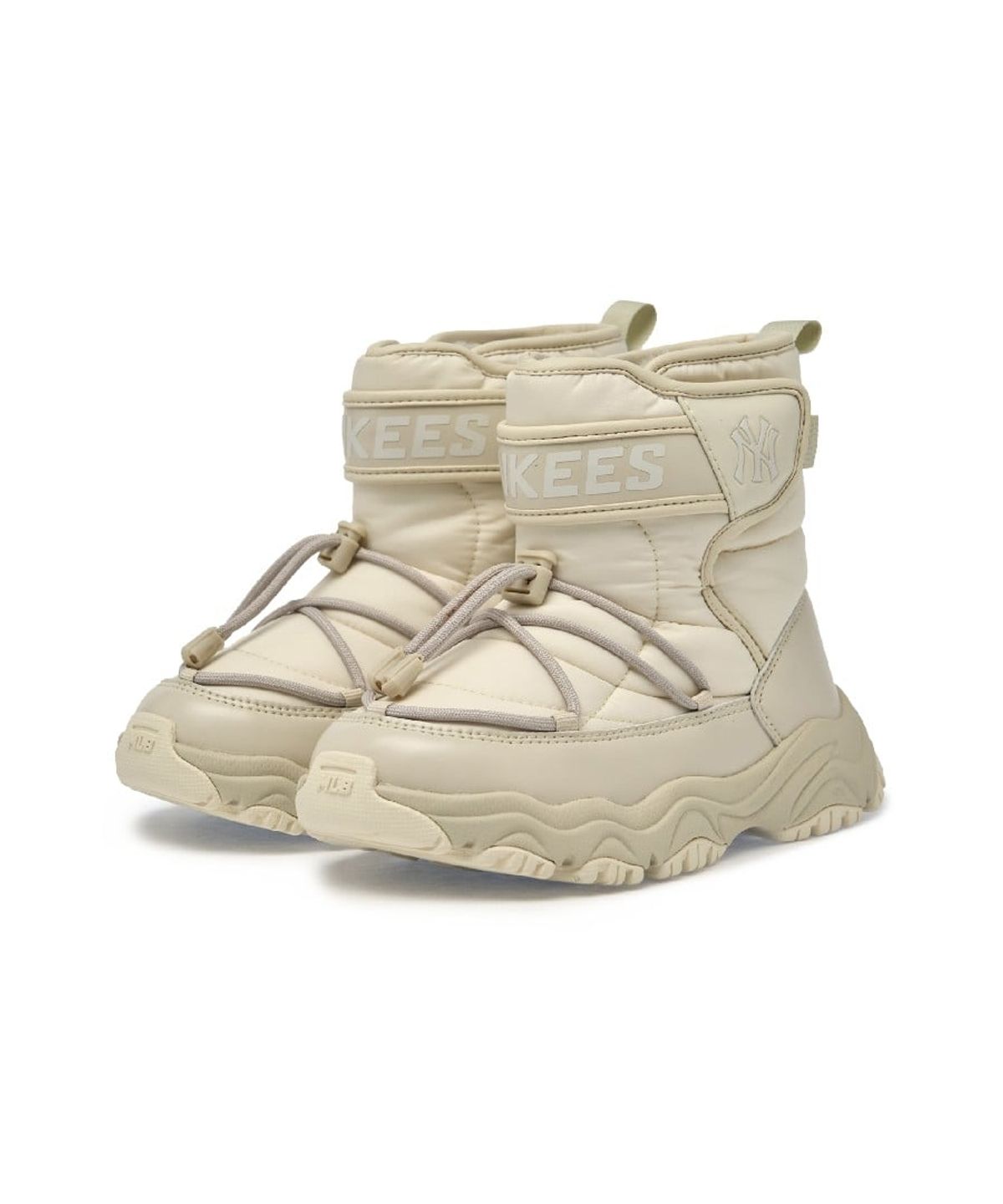 엠엘비 키즈(MLB KIDS) 카고 패딩 부츠 주니어 NY (Cream)