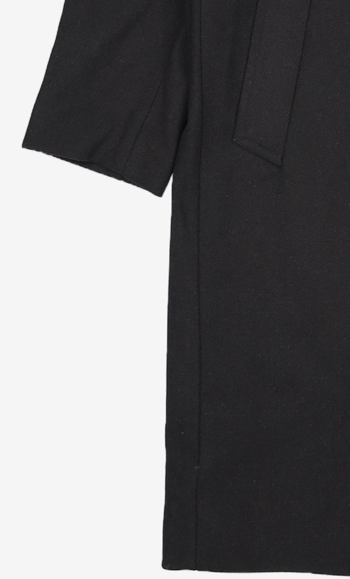 에스티코(STCO) 미니멀 발마칸 WOOL 코트_블랙 (오버핏) M