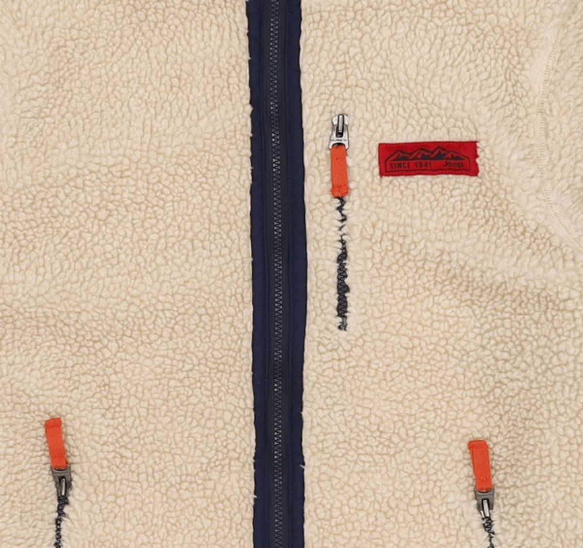 지프(JEEP) Small M-logo Fleece Zip-Up 100