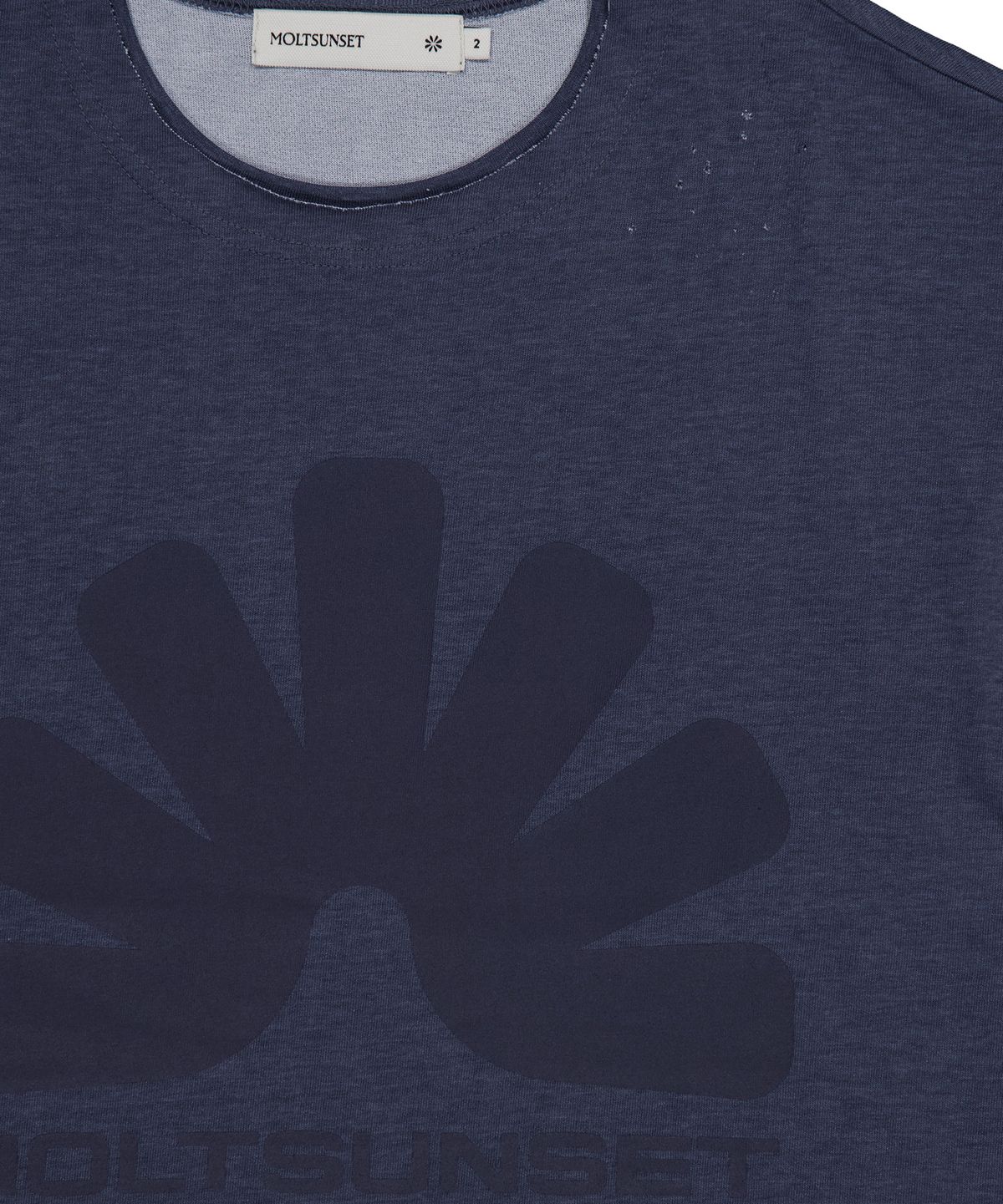 몰트선셋(MOLTSUNSET) Washed Damaged Long Sleeve - Navy