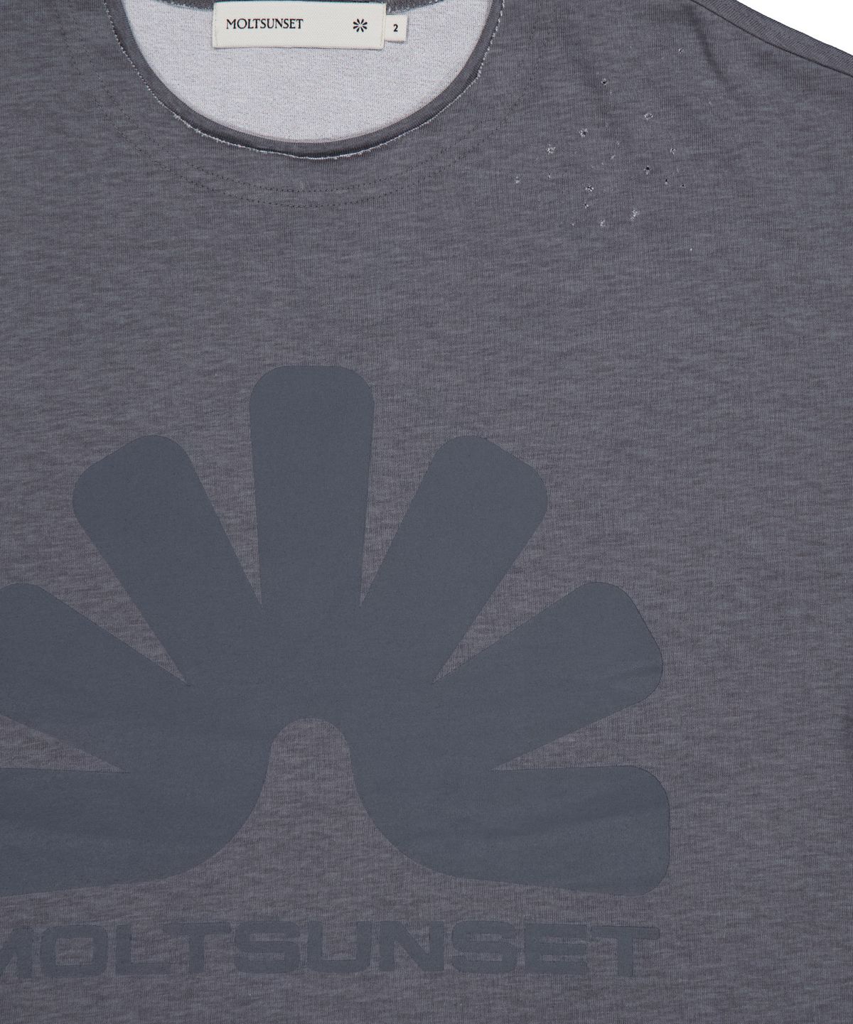 몰트선셋(MOLTSUNSET) Washed Damaged Long Sleeve - Gray