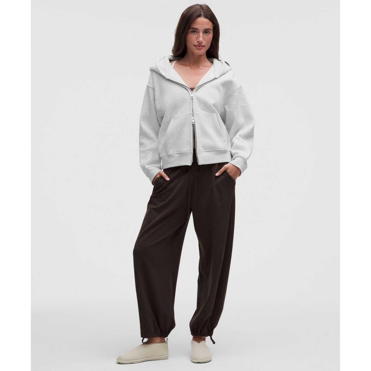 룰루레몬(LULULEMON) 우먼스 스테디 스테이트 SuperLoft 풀집 후디