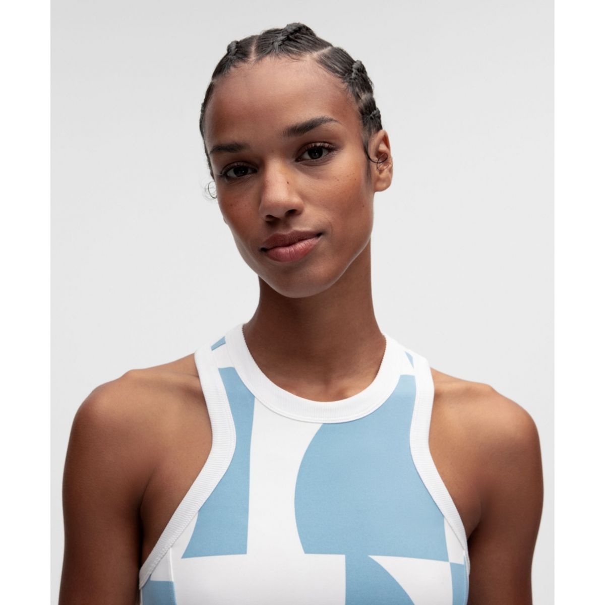 룰루레몬(LULULEMON) 하이넥 레이서백 테니스 탱크탑 *트림