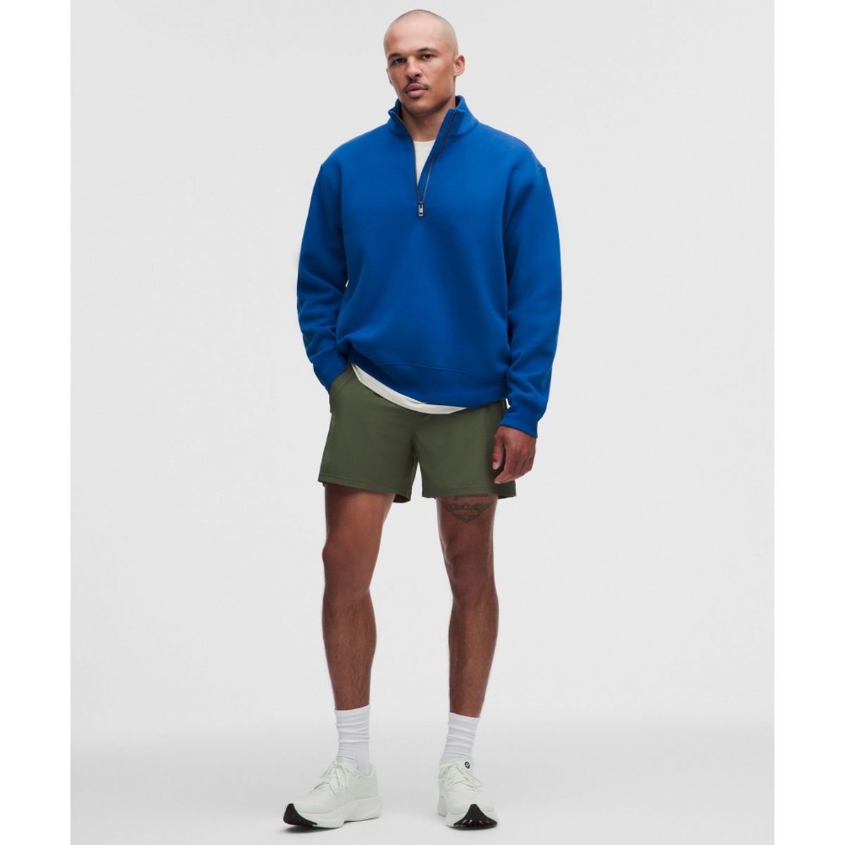룰루레몬(LULULEMON) 멘즈 스테디 스테이트 SuperLoft 하프집
