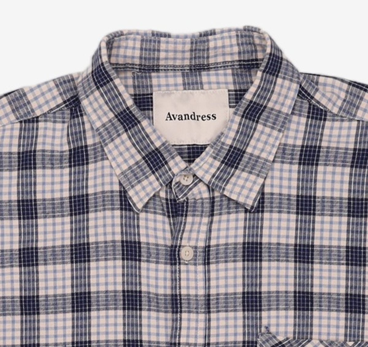어반드레스(AVANDRESS) Alton Overfit Check Shirt BLUE M