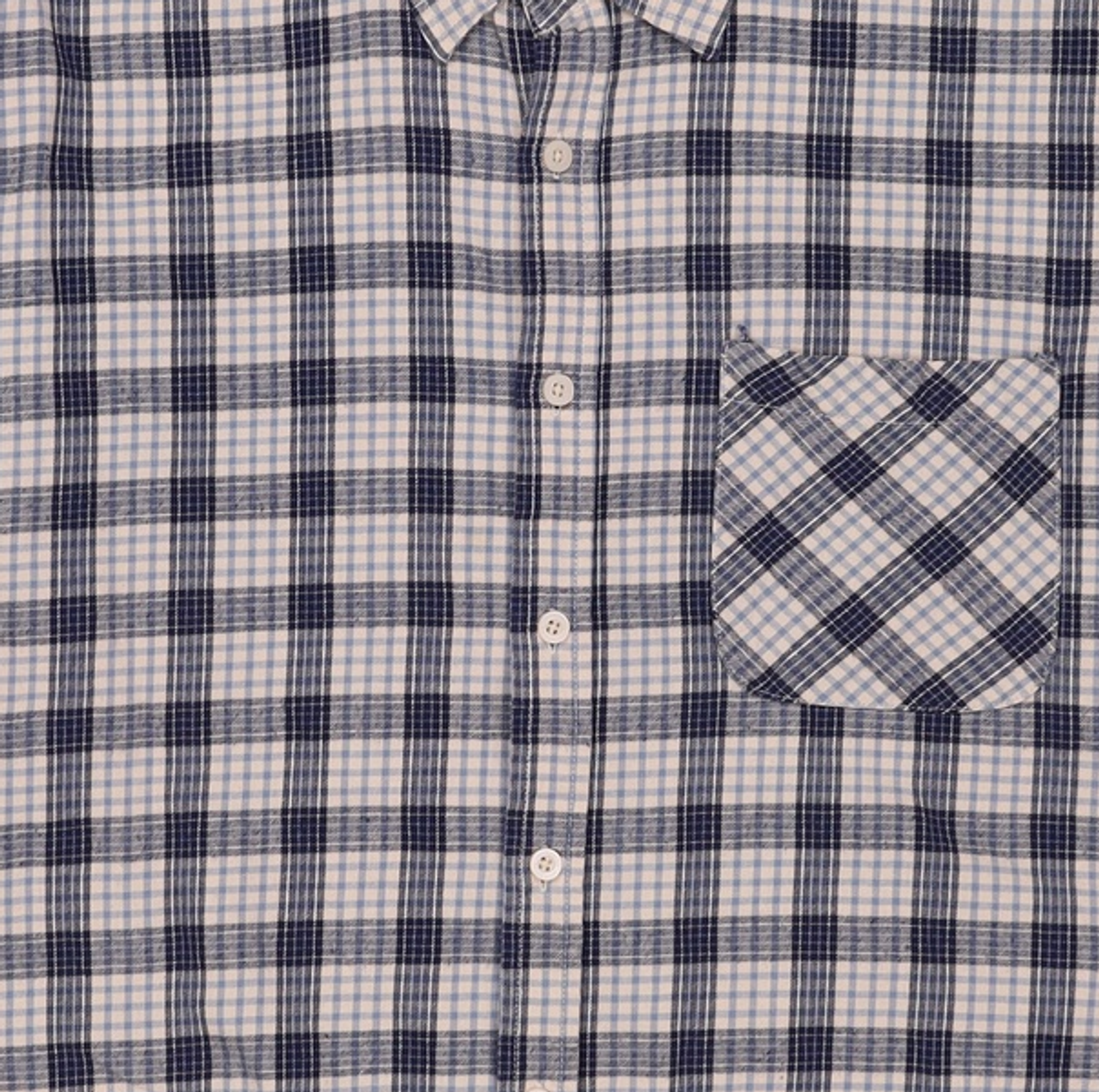 어반드레스(AVANDRESS) Alton Overfit Check Shirt BLUE M