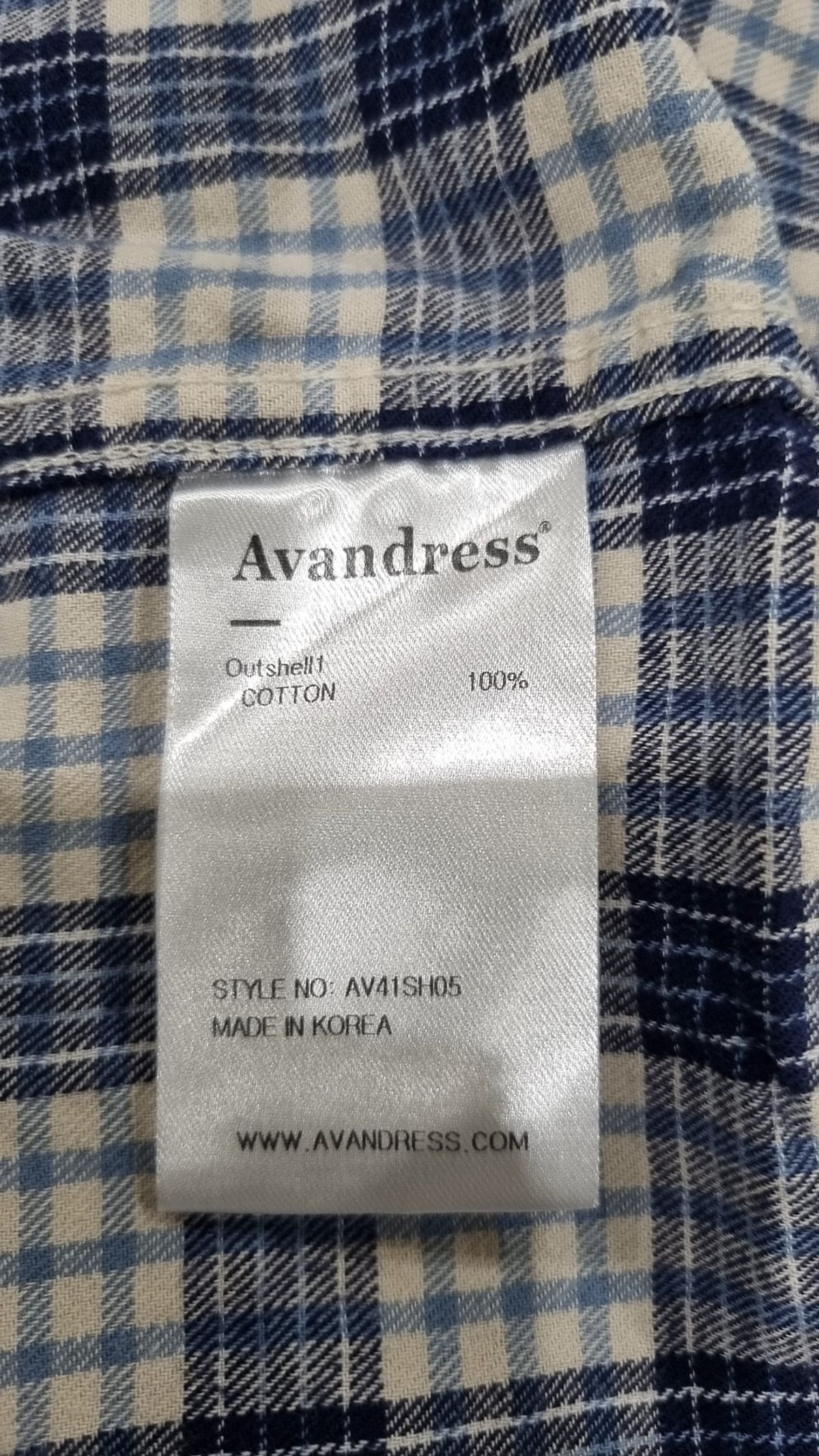 어반드레스(AVANDRESS) Alton Overfit Check Shirt BLUE M