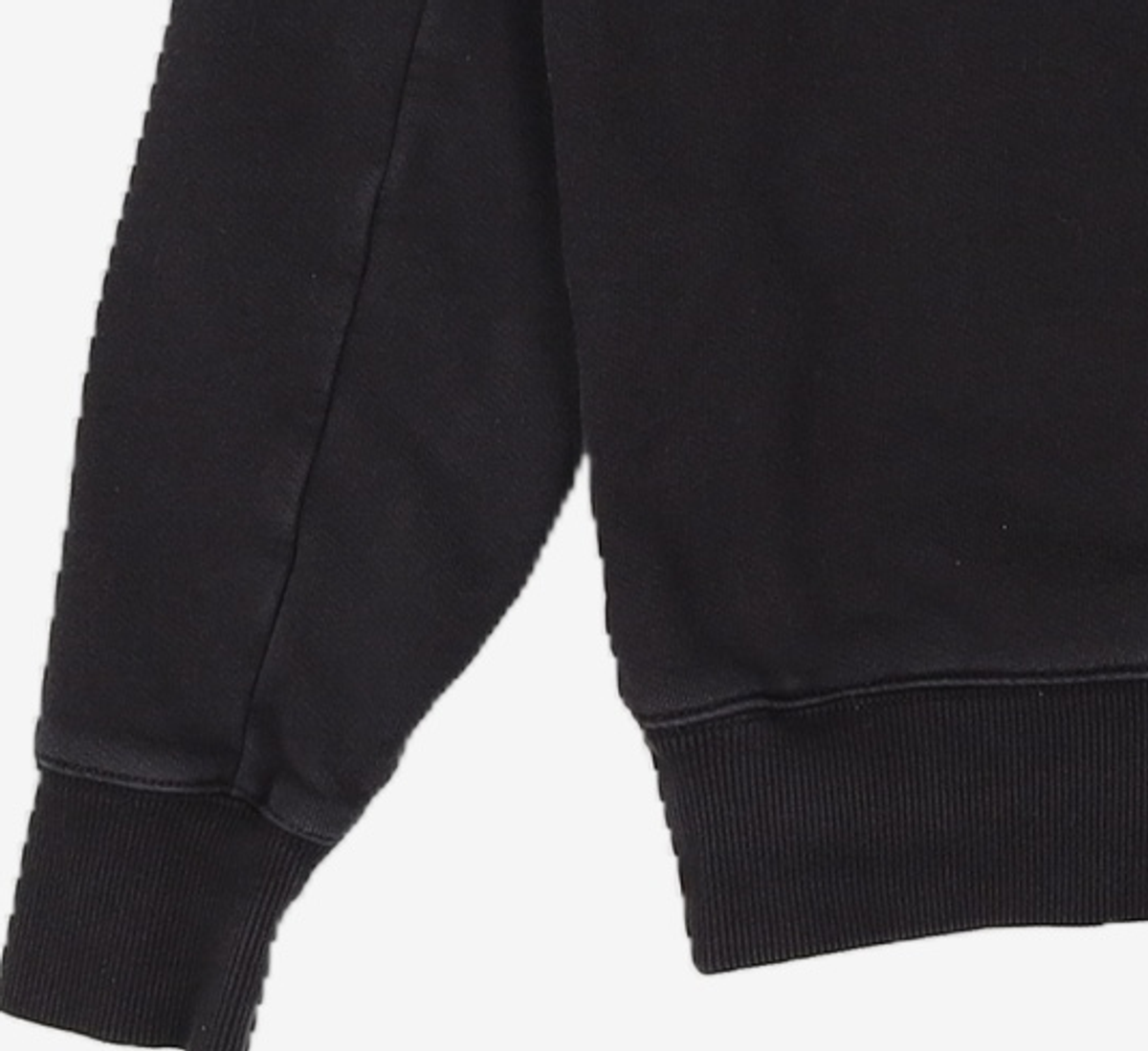 씨피 컴퍼니(CP Company) 다이고날 레이즈드 플리스 맨투맨 - 블랙 / 11CMSS055A005086W999 S