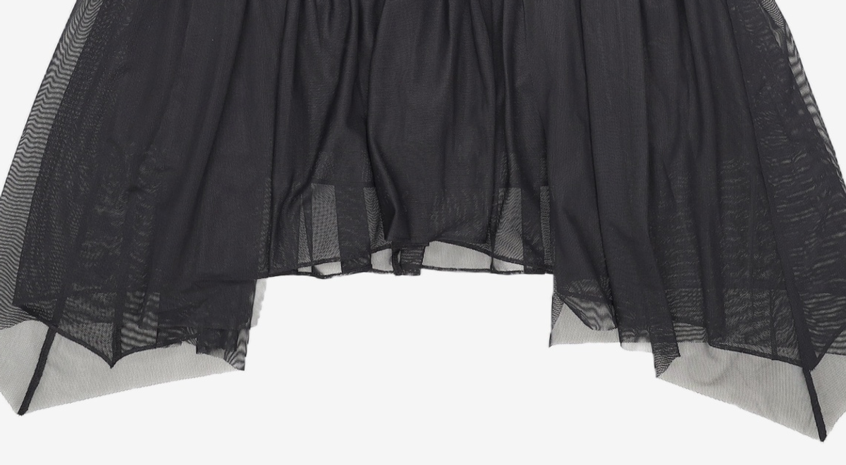뚜오미오(TUOMIO) MULTI LAYER MESH DRESS [BLACK] 2