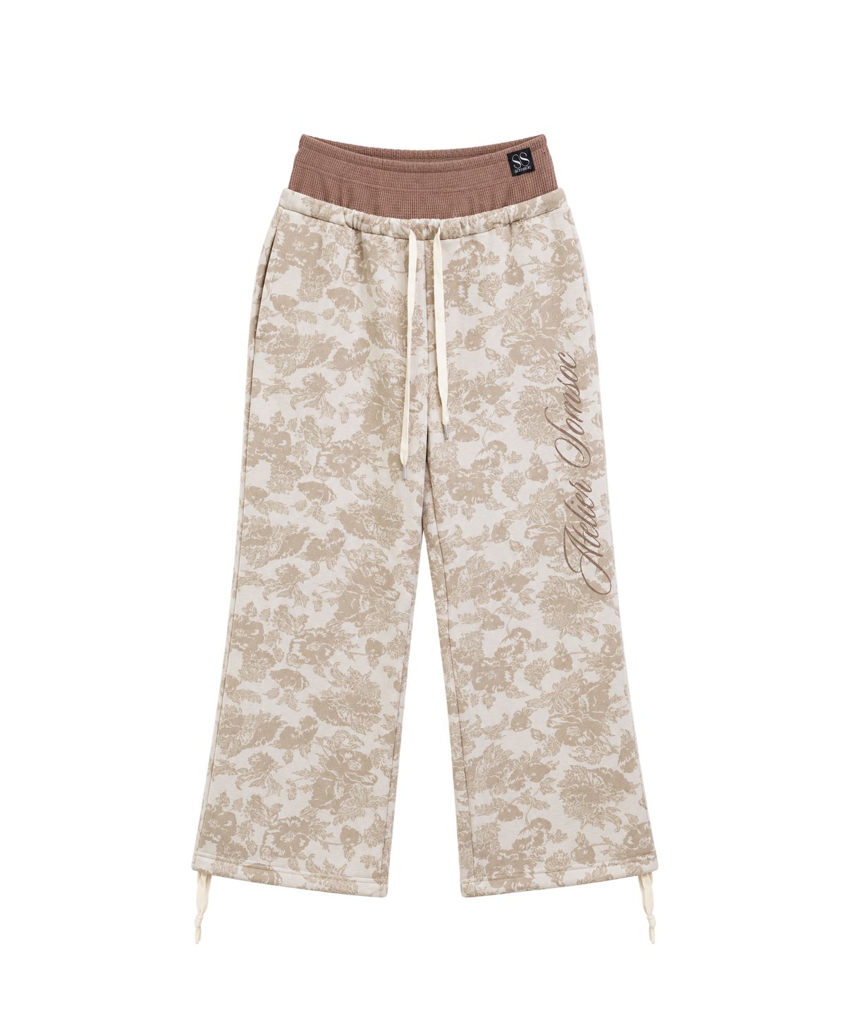솜속(SOMSOC) YVETTE BLOOM DOUBLE LAYERED PANTS_BEIGE
