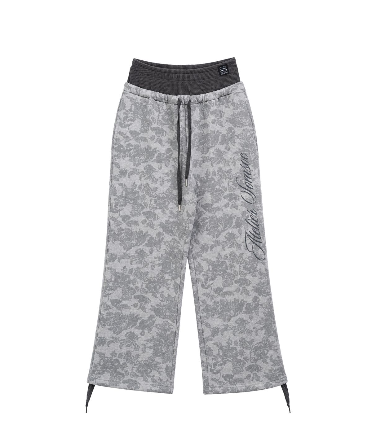 솜속(SOMSOC) YVETTE BLOOM DOUBLE LAYERED PANTS_M.GREY