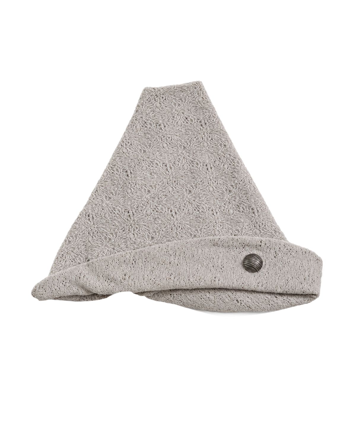 솜속(SOMSOC) THENA VELOUR JACQUARD BEANIE_GREIGE