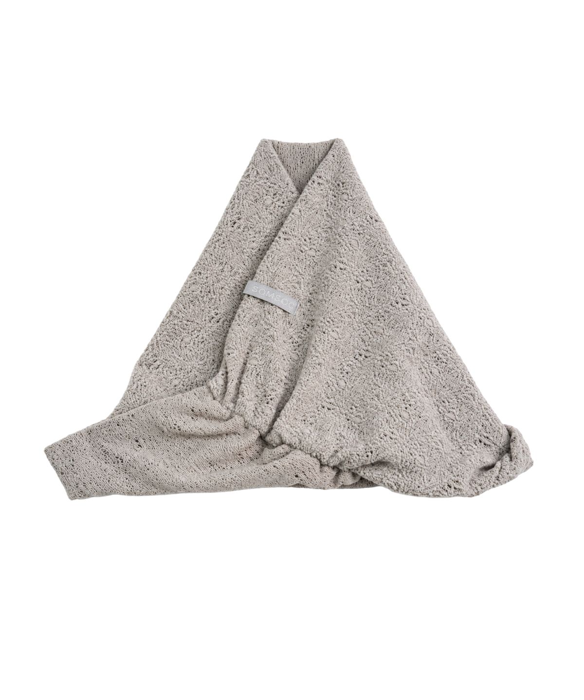 솜속(SOMSOC) THENA VELOUR JACQUARD BEANIE_GREIGE