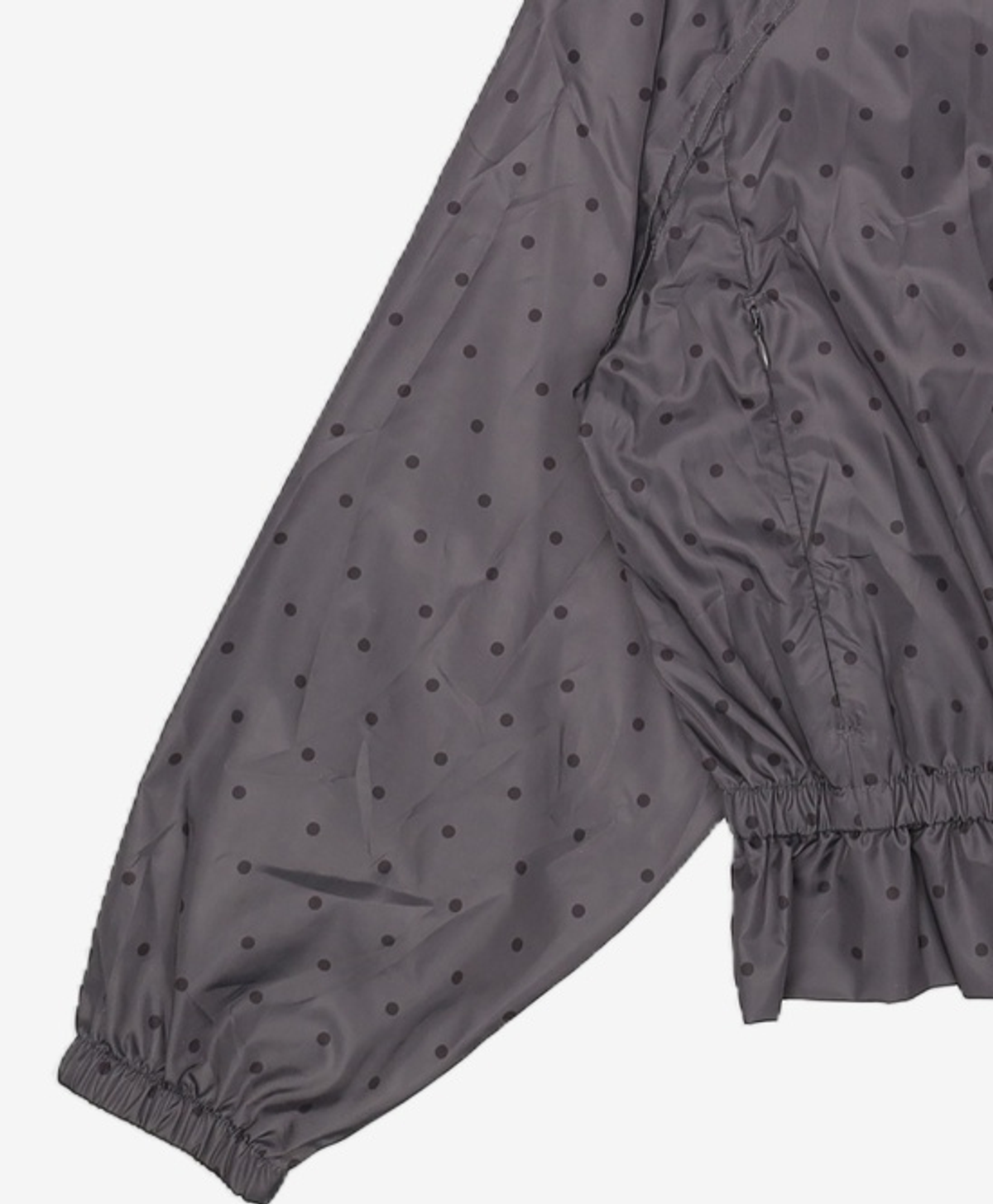 세컨모놀로그(SECONDMONO) Ruffle Dot Windbreaker FREE