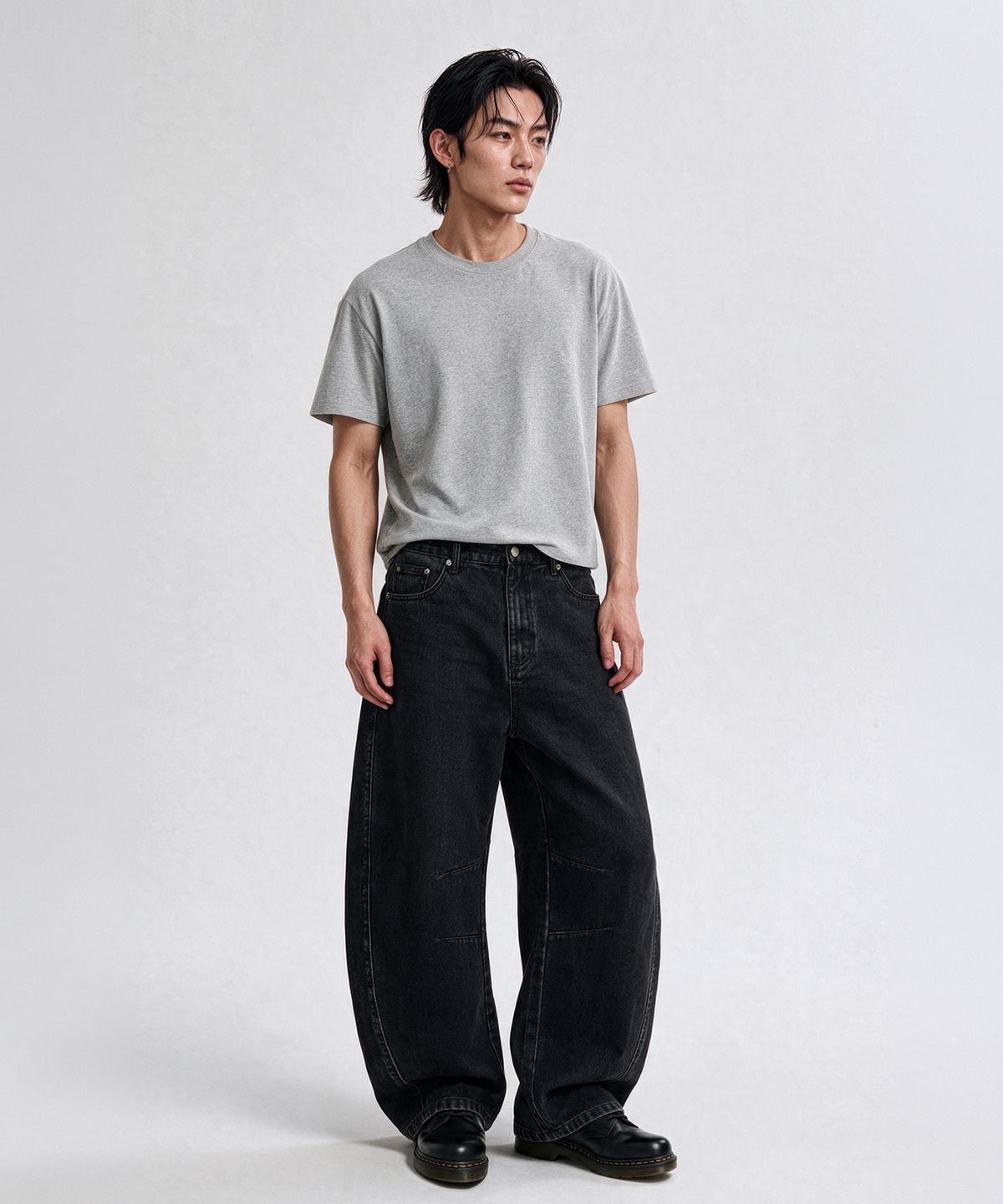 어널러코드(ANOLORCODE) 브루니 커브드 데님팬츠 (2color)