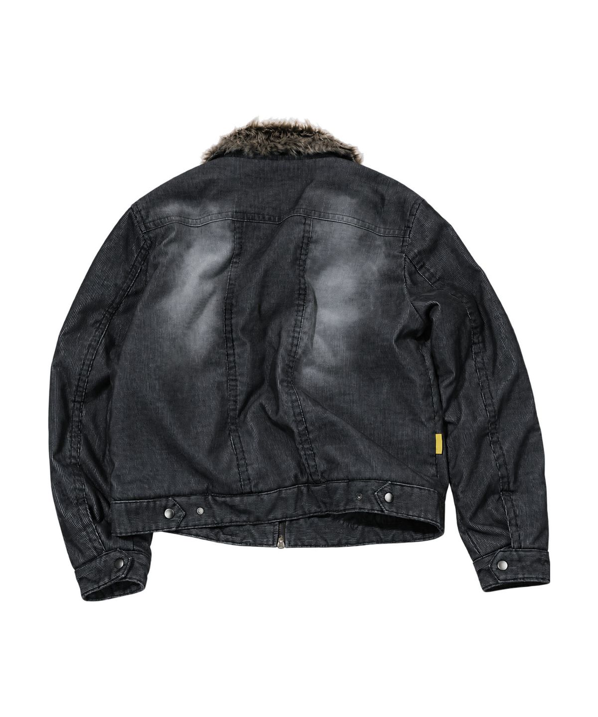 메인부스(MAINBOOTH) Wolf Corduroy Fur Jacket(CHARCOAL)