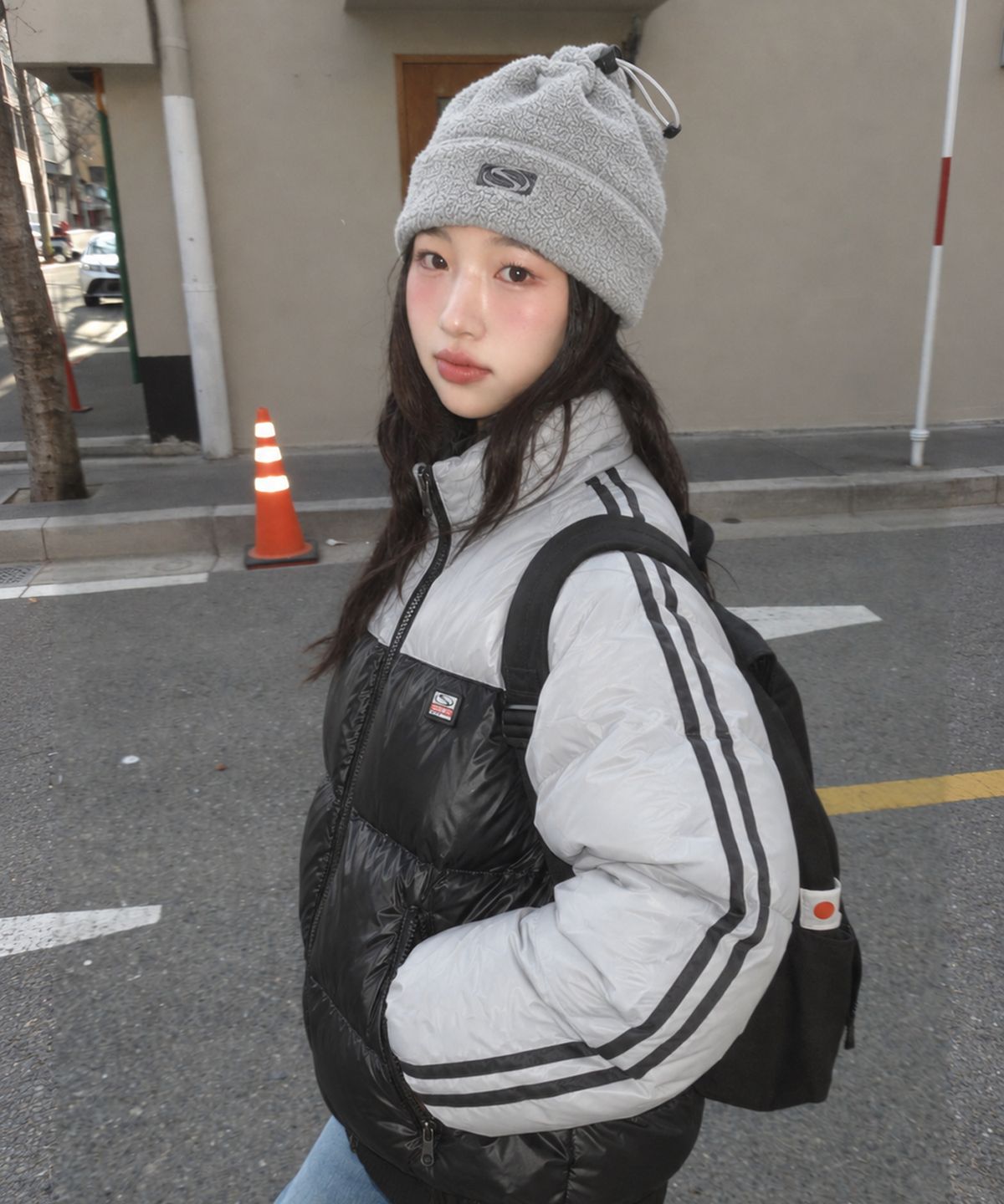스포츠챔버(SPORT CHAMBER) SC 트랙 덕다운 자켓(블랙)