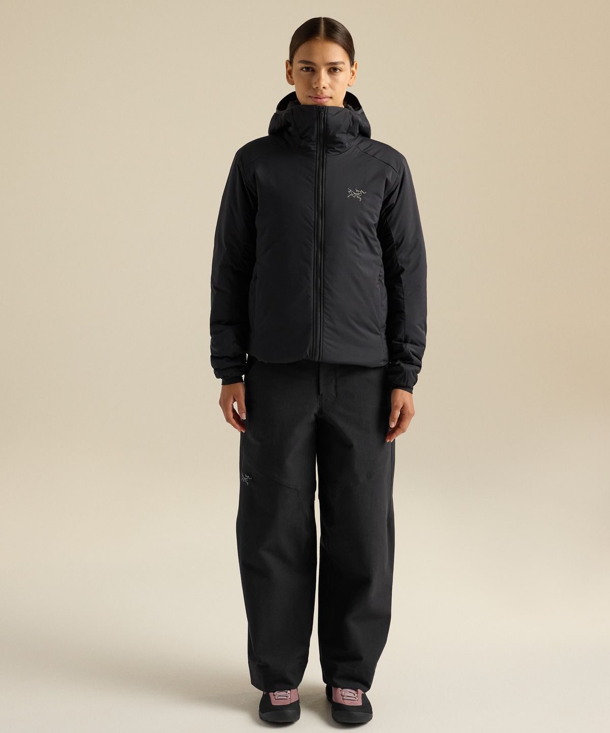 아크테릭스(ARCTERYX) 아톰 SV 후디 여성 - BLACK / AJQFW09853