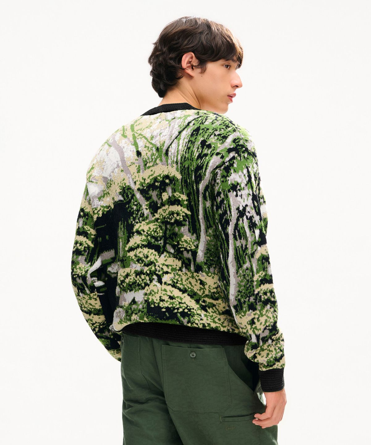 겐조(KENZO) 남성 메인 컬렉션 겐조 재패니즈 가든 가디건_K266AMG201KAX