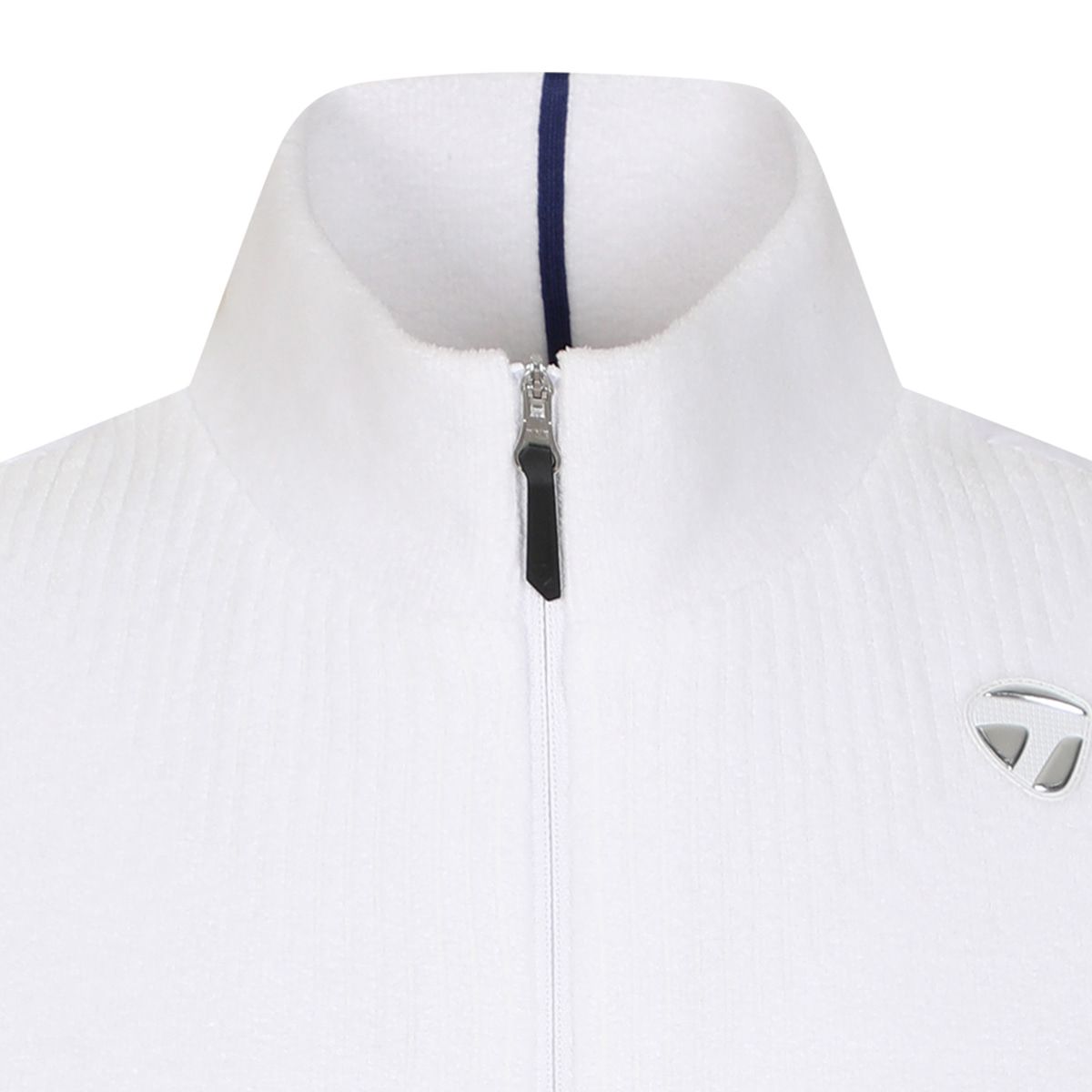 테일러메이드 어패럴(TAYLORMADE APPAREL) 26FW 여성 우븐 믹스 집업 니트 베스트 TS6-73HG21-100