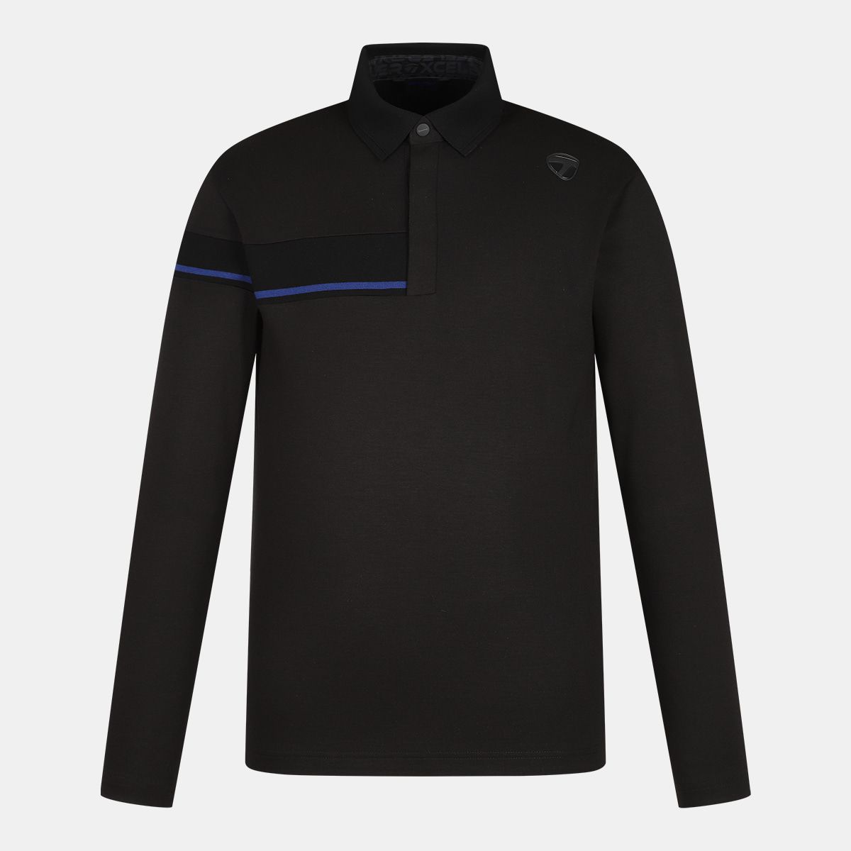 테일러메이드 어패럴(TAYLORMADE APPAREL) 26FW 남성 니트 컬러 블록 카라 티셔츠 TT6-32HG41-199