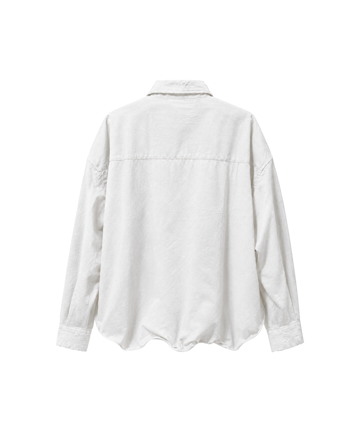 오디너리피플(ORDINARY PEOPLE) RE Raw Sculpted Solid Wire Shirt [WHITE]