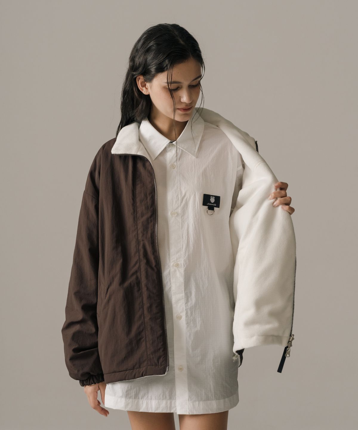 케이스위스(K-SWISS) 올코트 리버서블 플리스 자켓_1KSJKWV901BR