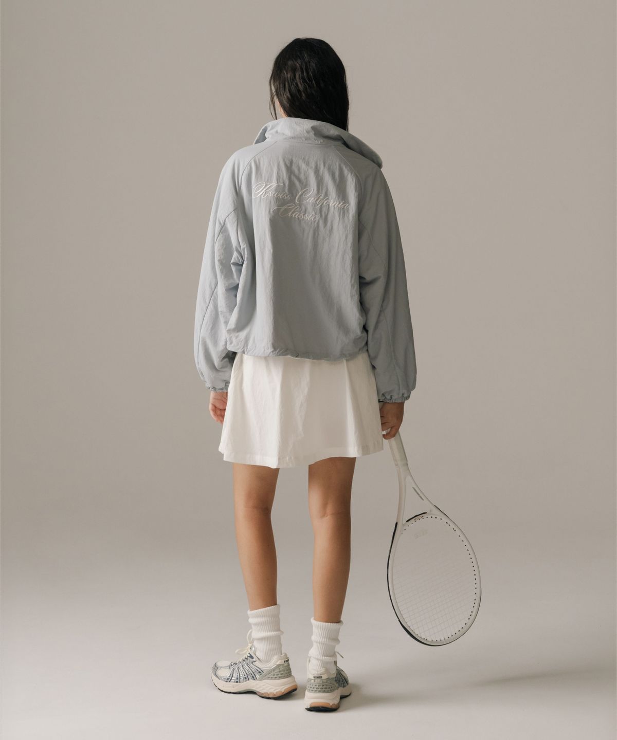 케이스위스(K-SWISS) 여성 올코트 리버서블 플리스 자켓_1KSJKWV501IV