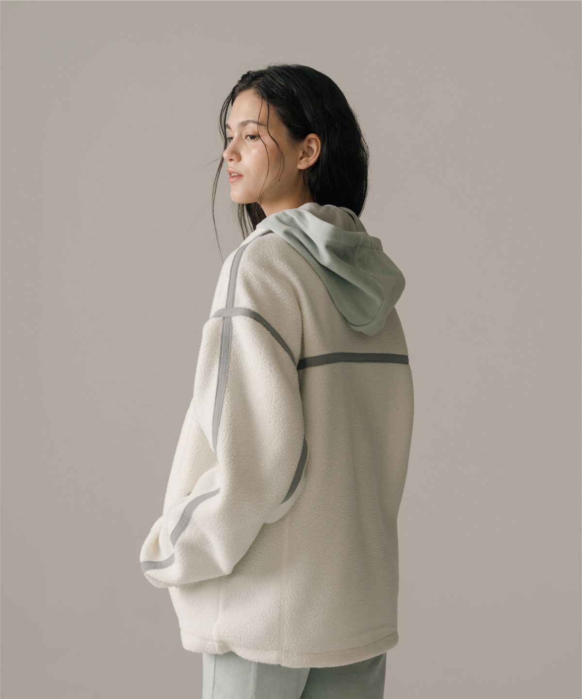 케이스위스(K-SWISS) 올코트 하프 플리스 집업_1KSTLWV901IV