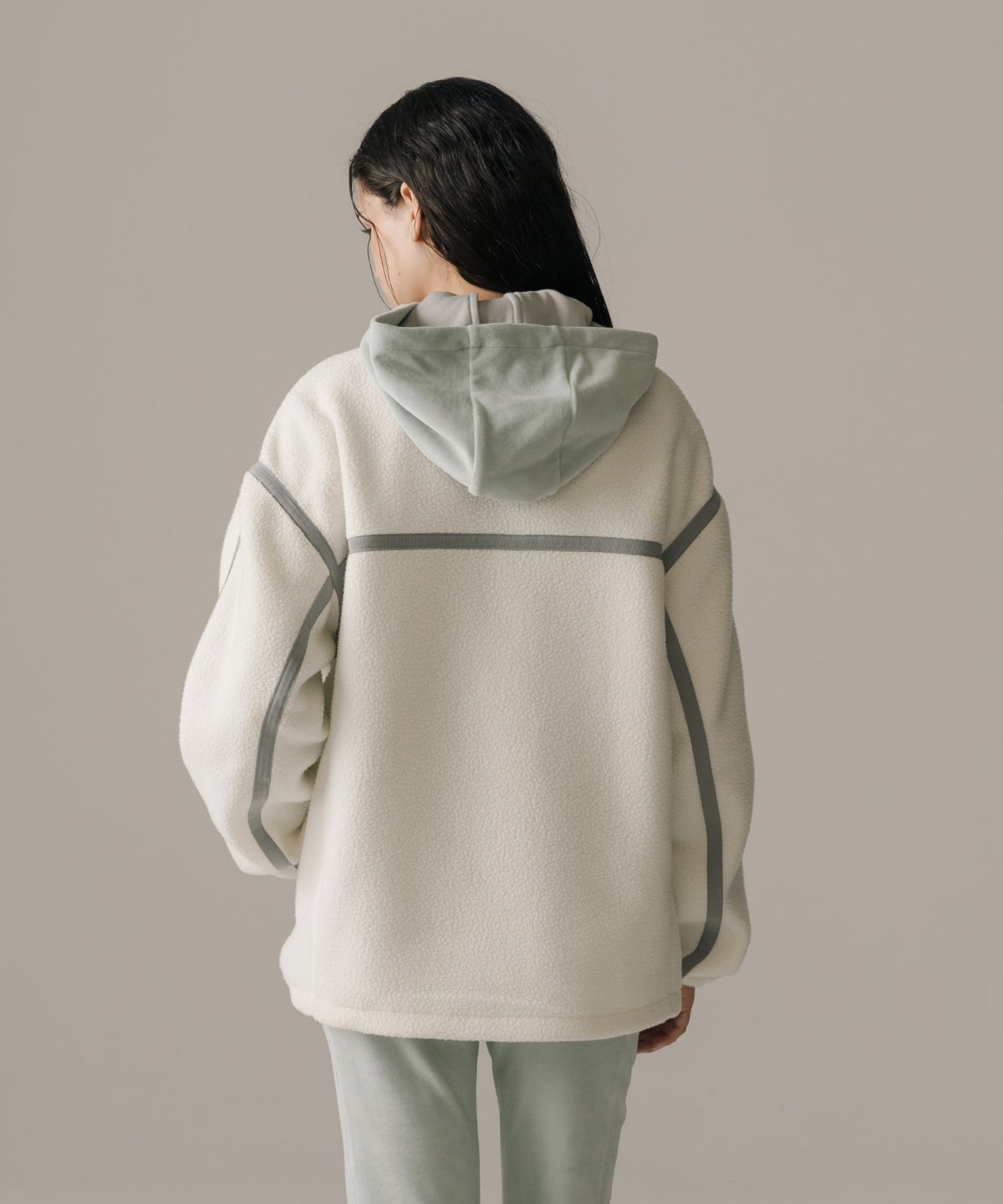 케이스위스(K-SWISS) 올코트 하프 플리스 집업_1KSTLWV901IV