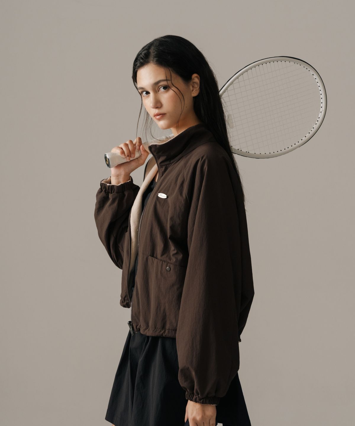 케이스위스(K-SWISS) 여성 올코트 리버서블 플리스 재킷_1KSJKWV501BE