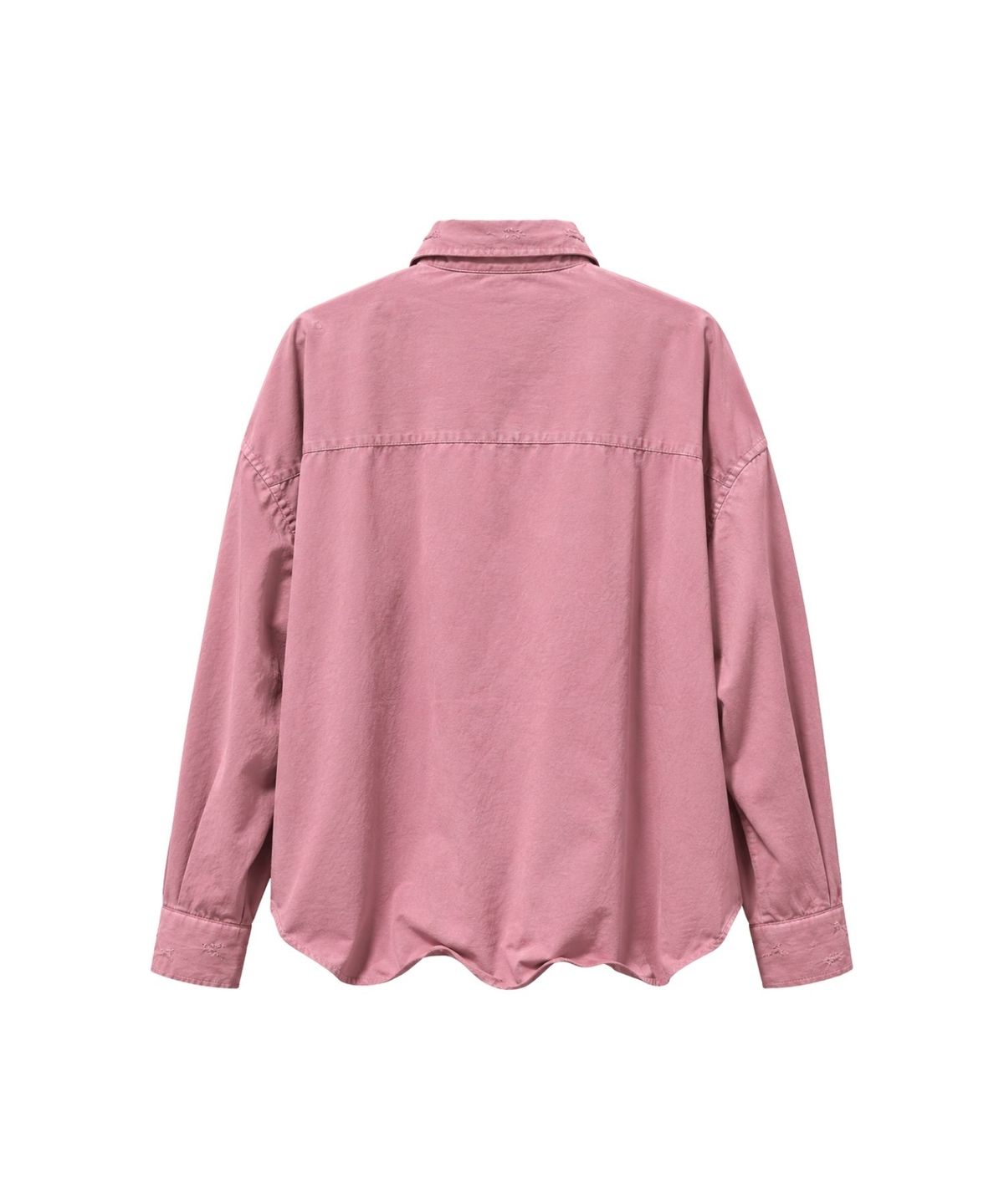 오디너리피플(ORDINARY PEOPLE) RE Raw Sculpted Solid Wire Shirt [PINK]