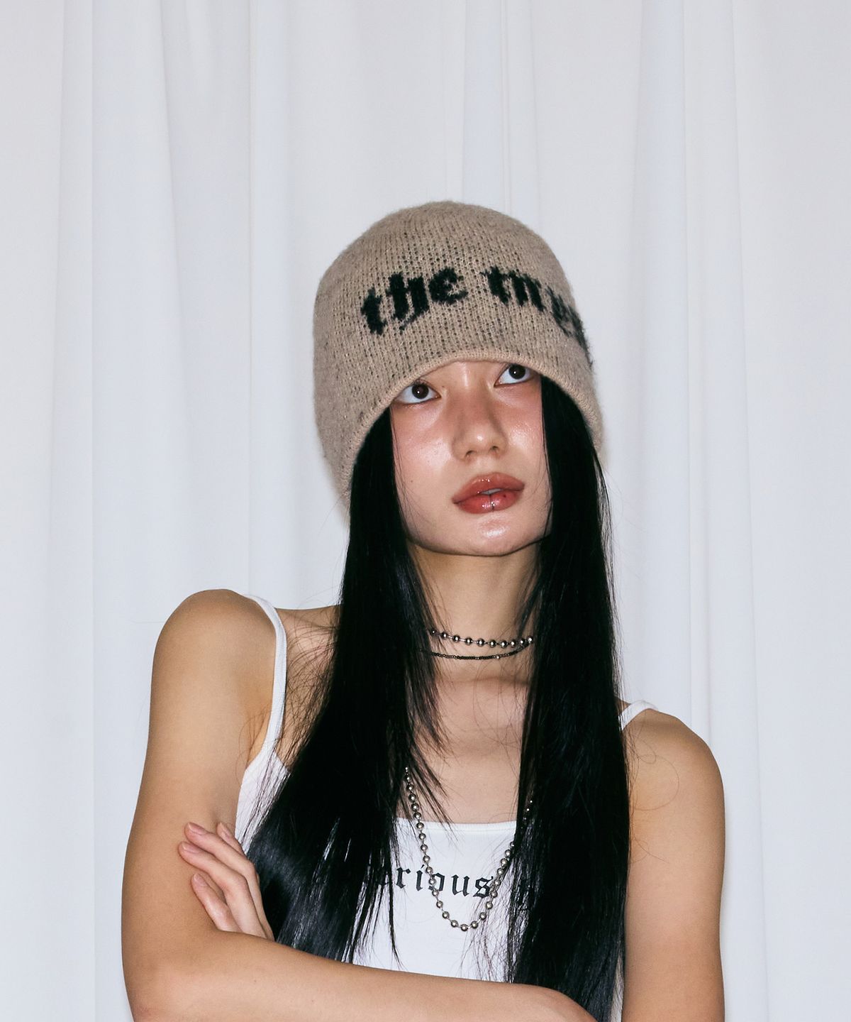미스테리어스호텔(THE MYSTERIOUS HOTEL) MYSTERIOUS BEANIE [BEIGE]