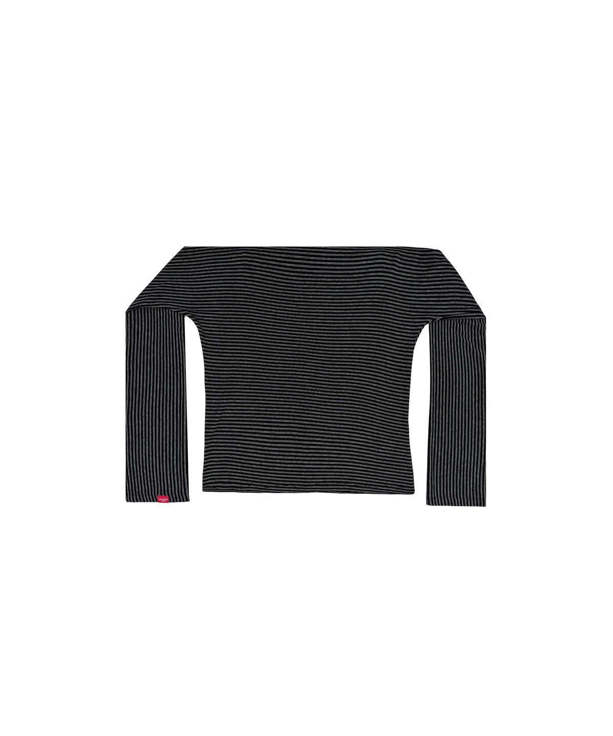레코딩하우스(RECORDINGHOUSE) [W] REC STRIPE DRAPE [BLACK]