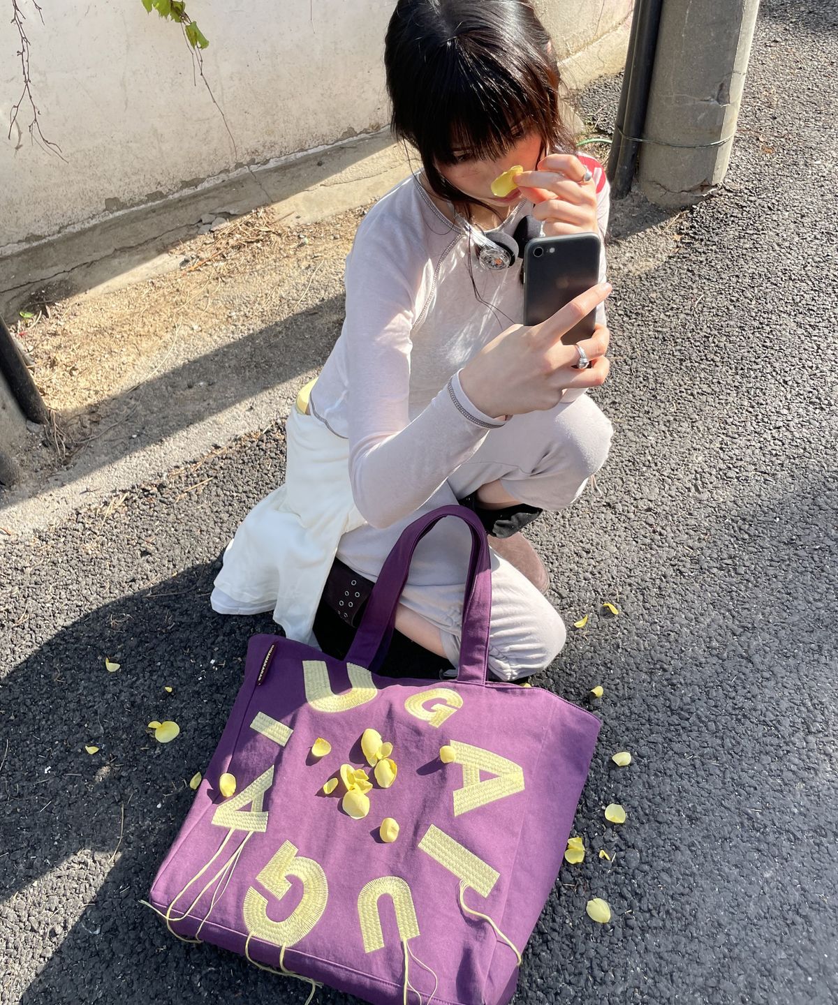 이우가마카라스(IUGAMAKARAS) IUGA Big Shopper Bag (Purple)