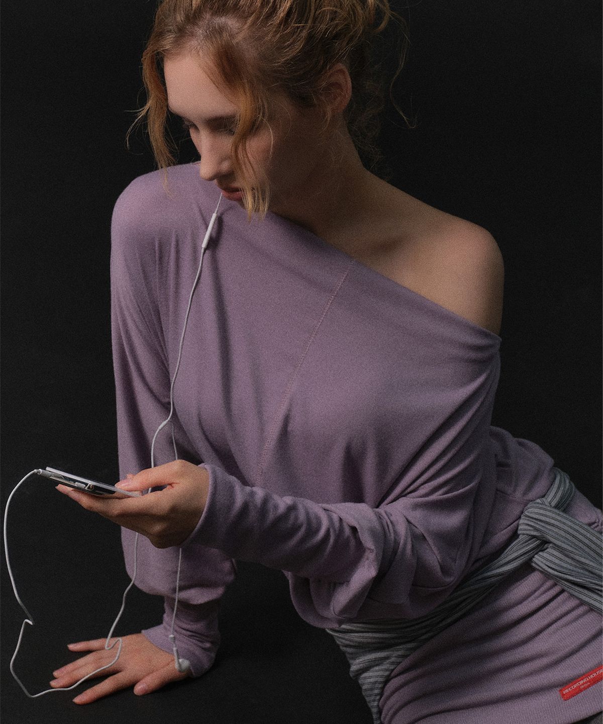 레코딩하우스(RECORDINGHOUSE) [W] REC OFF-SHOULDER ONE PIECE [LAVENDER]