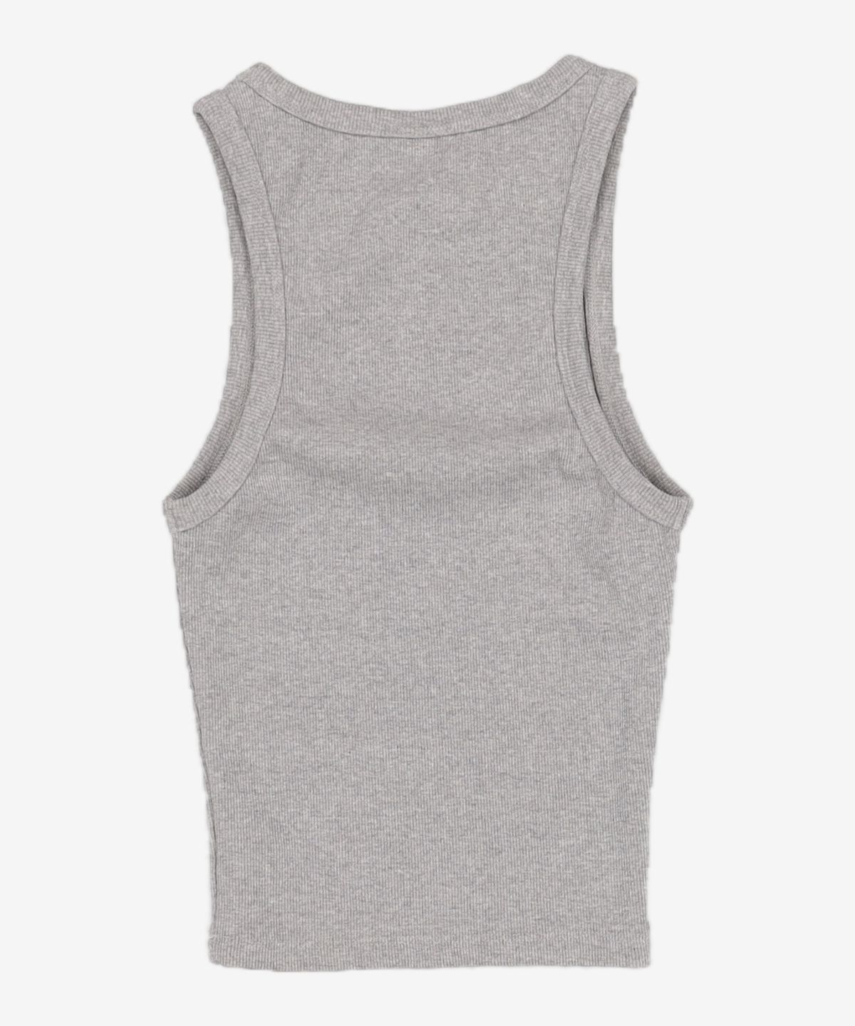 본투윈(BORN TO WIN) B PENDANT RIBBED SEMI CROP SLEEVELESS 1