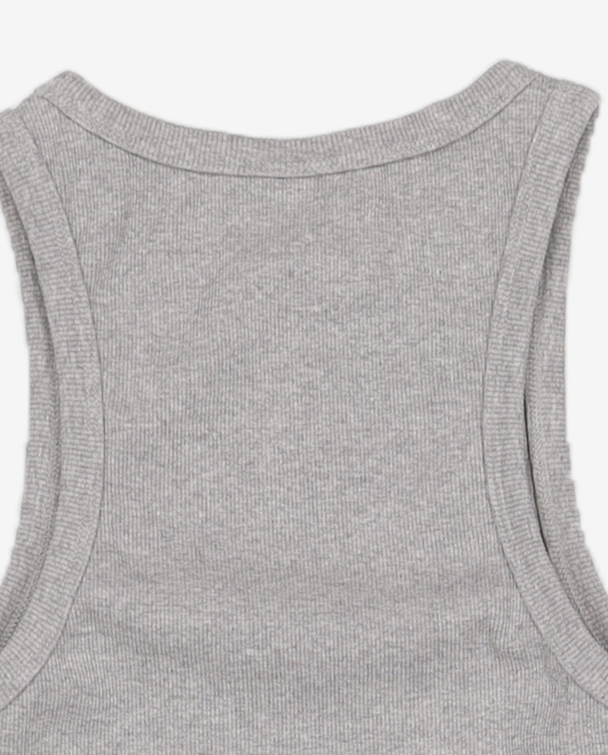 본투윈(BORN TO WIN) B PENDANT RIBBED SEMI CROP SLEEVELESS 1