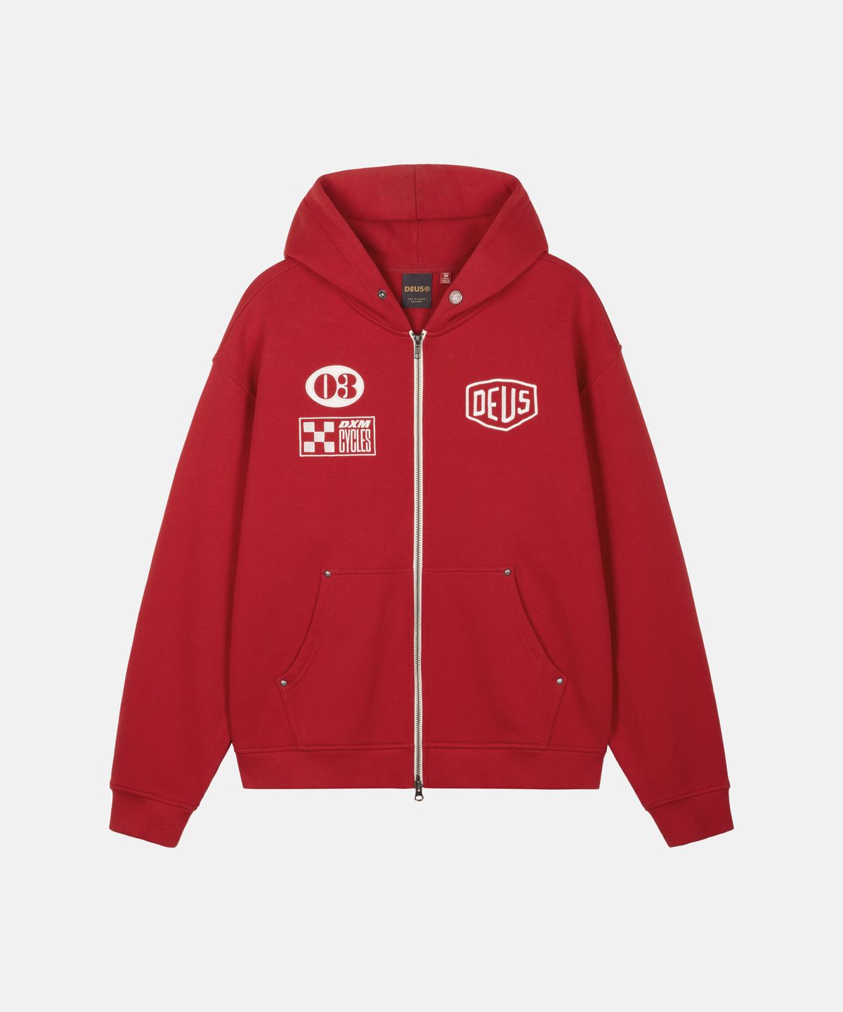 데우스 엑스 마키나(DEUS EX MACHINA) Custom Zip Hoodie_Red