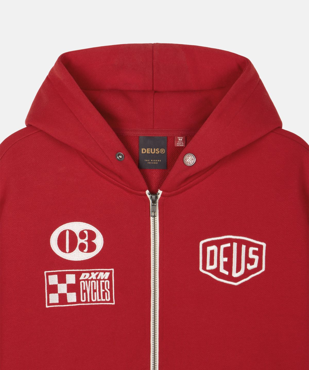 데우스 엑스 마키나(DEUS EX MACHINA) Custom Zip Hoodie_Red